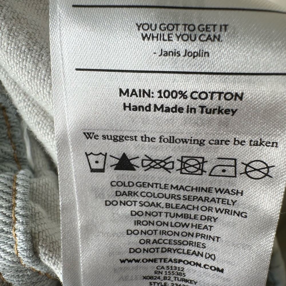 One Teaspoon Shabby Kingpin Jeans Brando Wash Size XS New - Picture 14 of 15